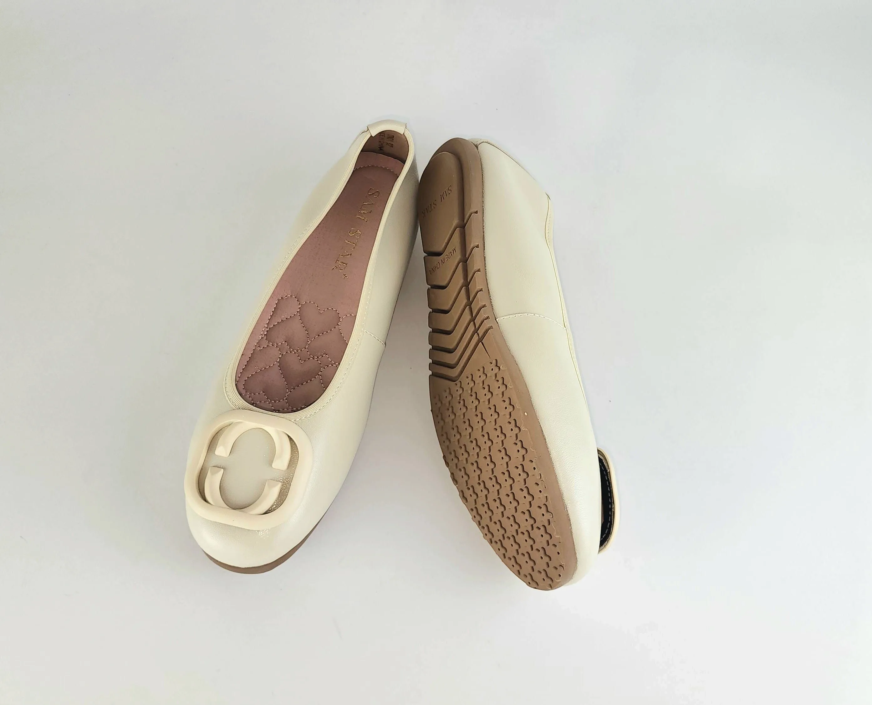 17W01 Leather buckle pumps with extra cushions (SALE)