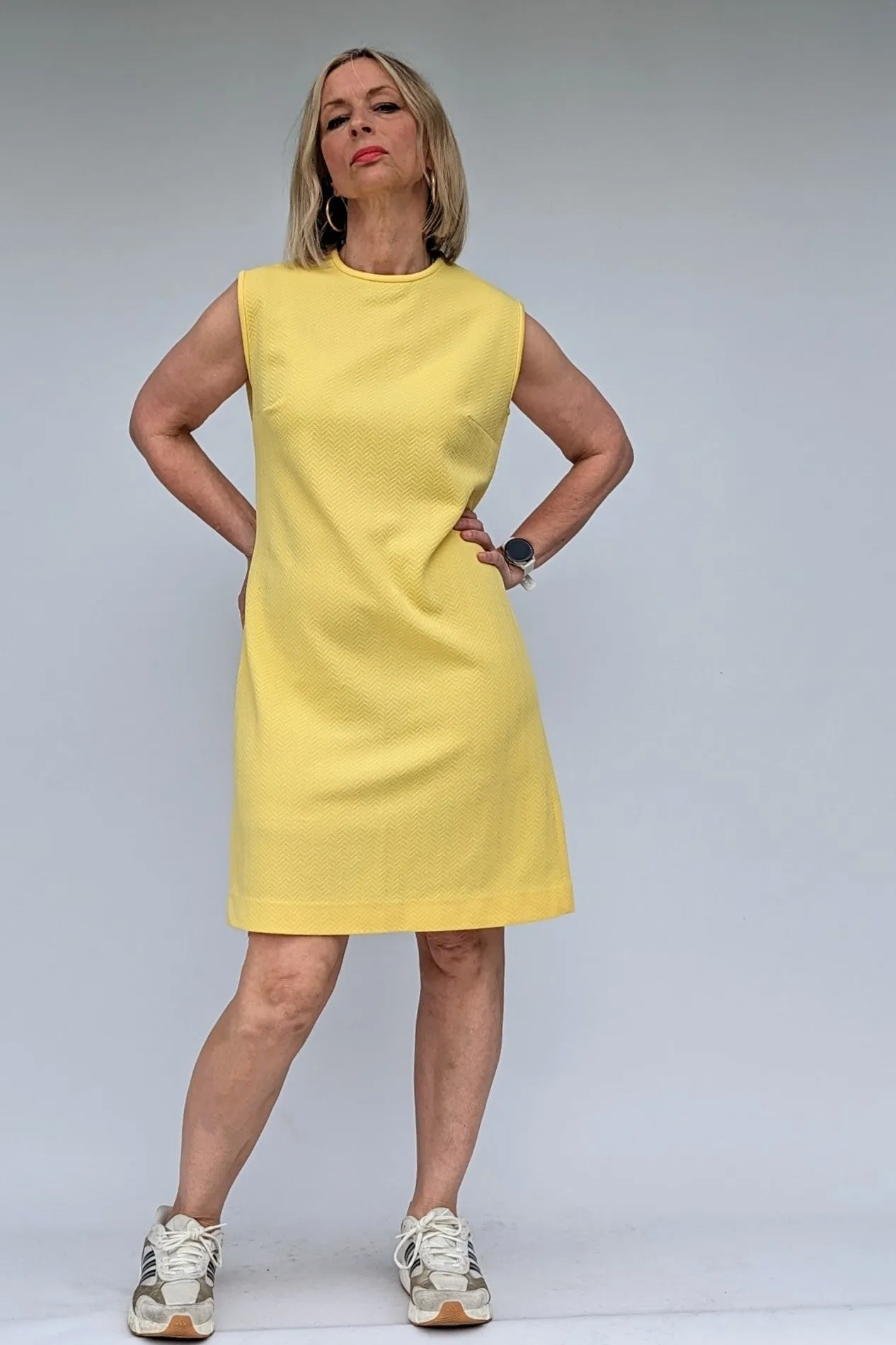 1970s Jersey Vintage Stretch Dress