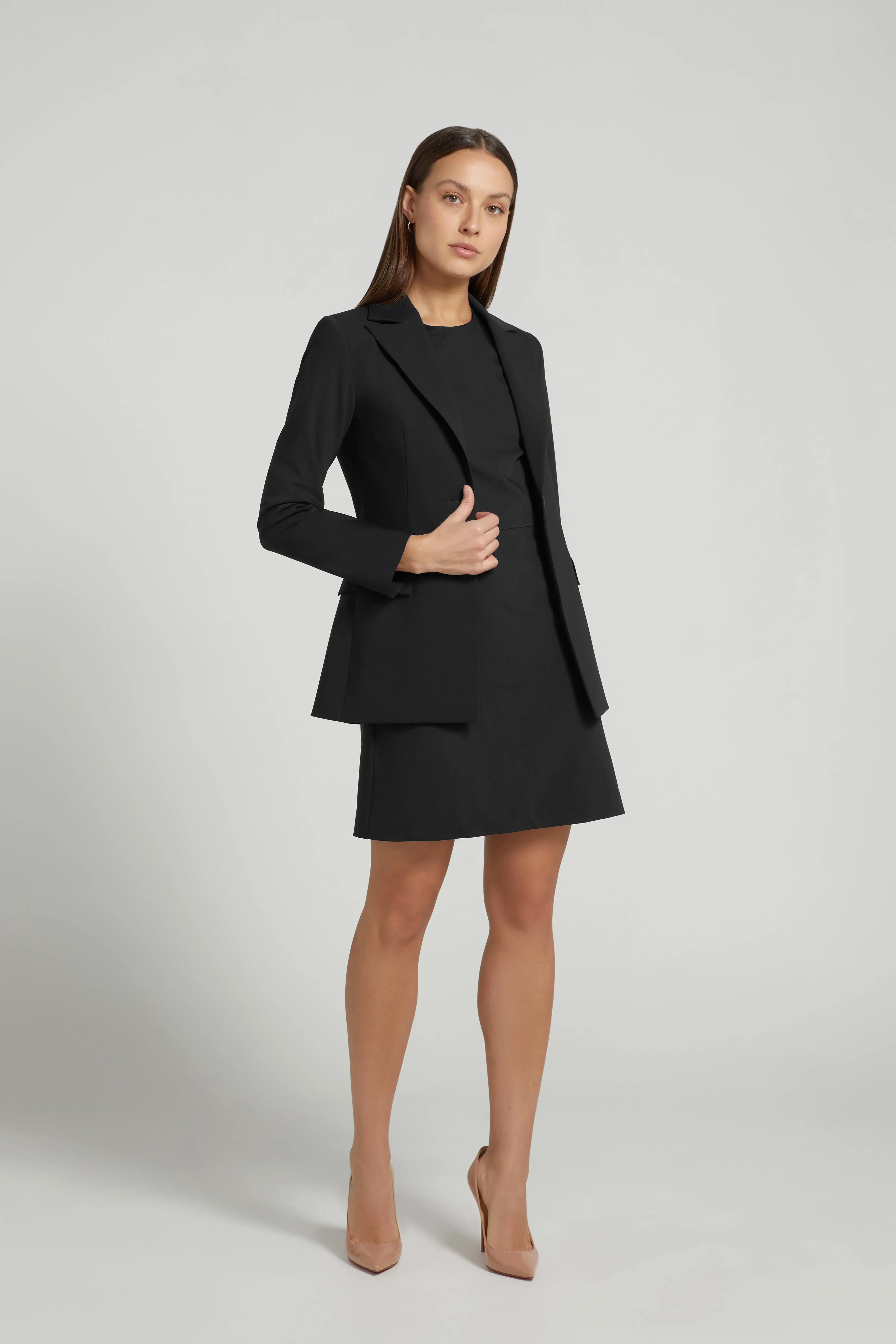 A-LINE DRESS SET BLACK