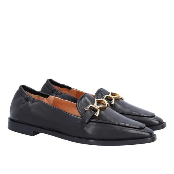 A5512 Black | Leather loafer