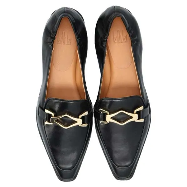A5512 Black | Leather loafer
