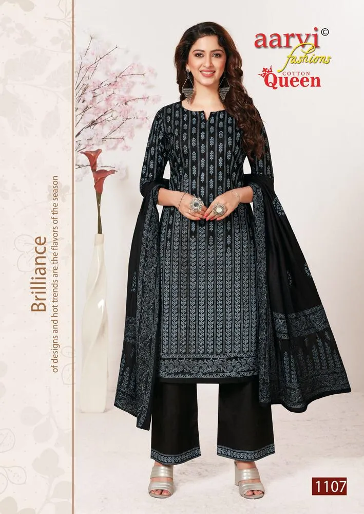 Aarvi Fashion Cottton Queen Casual Daily Wear Salwar Suits Collection
