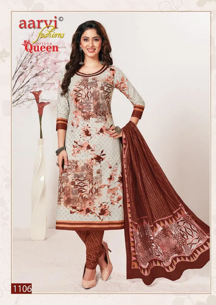 Aarvi Fashion Cottton Queen Casual Daily Wear Salwar Suits Collection