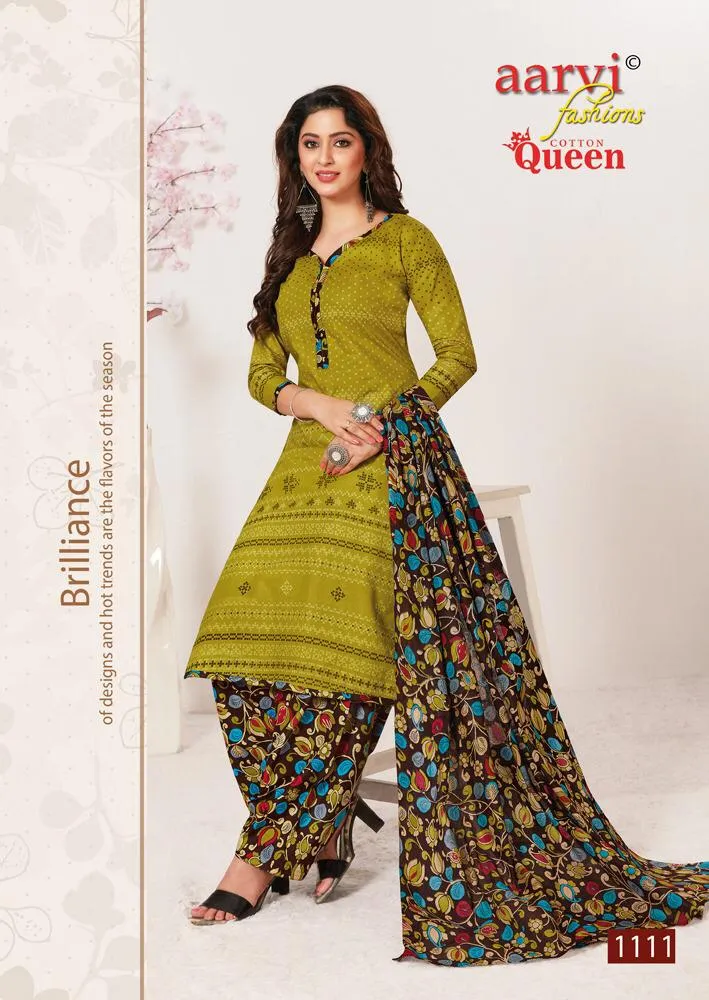 Aarvi Fashion Cottton Queen Casual Daily Wear Salwar Suits Collection