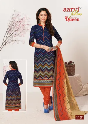 Aarvi Fashion Cottton Queen Casual Daily Wear Salwar Suits Collection