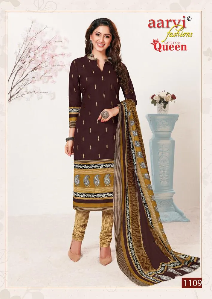 Aarvi Fashion Cottton Queen Casual Daily Wear Salwar Suits Collection