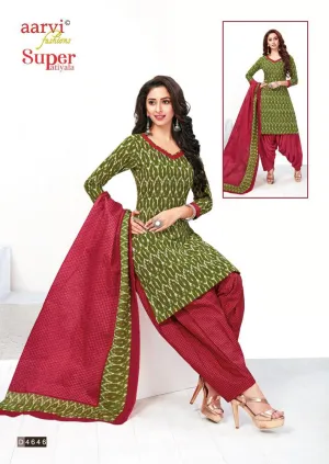 Aarvi Fashion Present Super Patiyala Casual  Cotton Daily Wear Salwar Suits