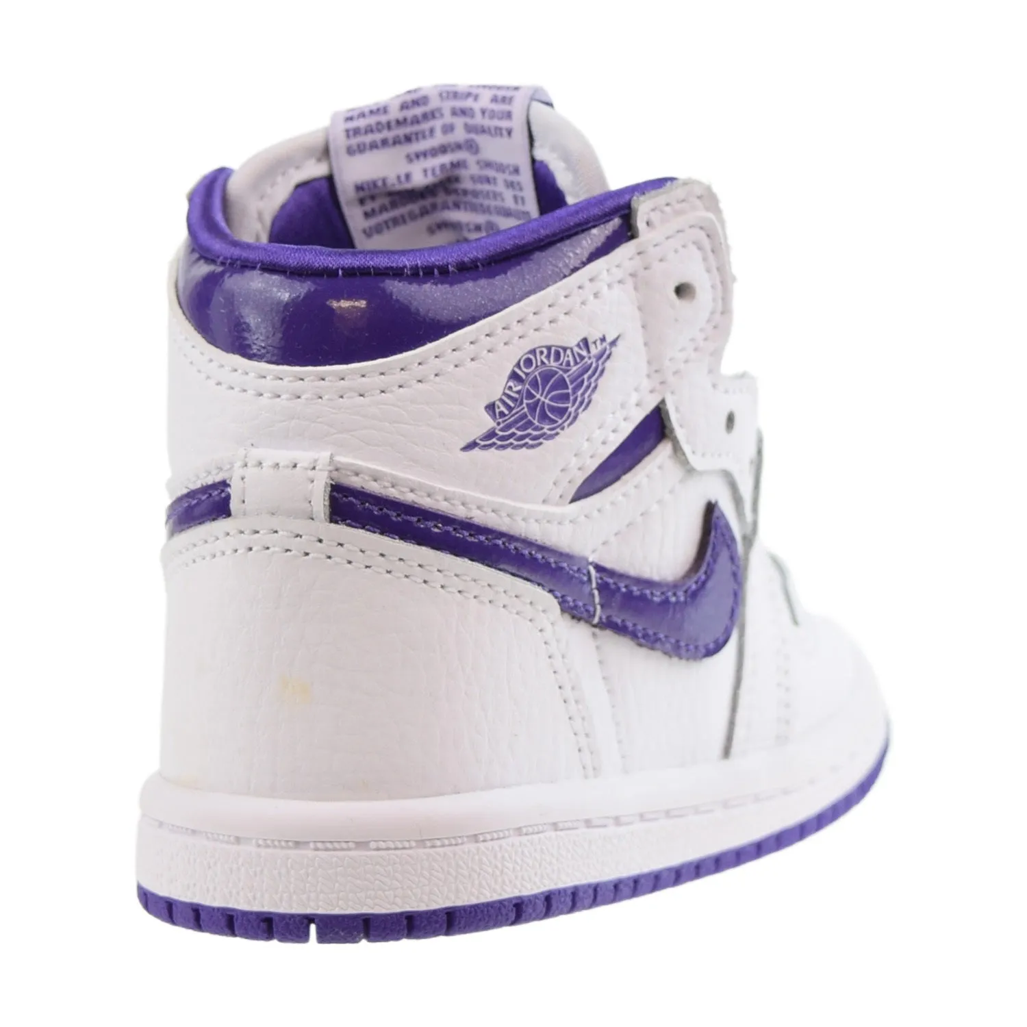 Air Jordan 1 Retro High OG (TD) Toddlers Shoes Court Purple