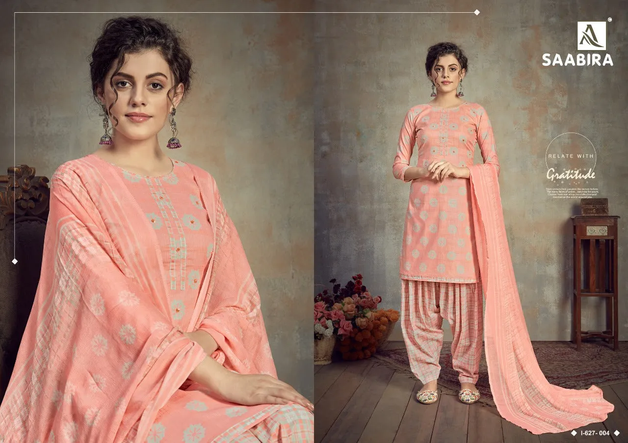 Alok Suits Presents Saabira Cotton Casual Daily Wear Salwar Suits