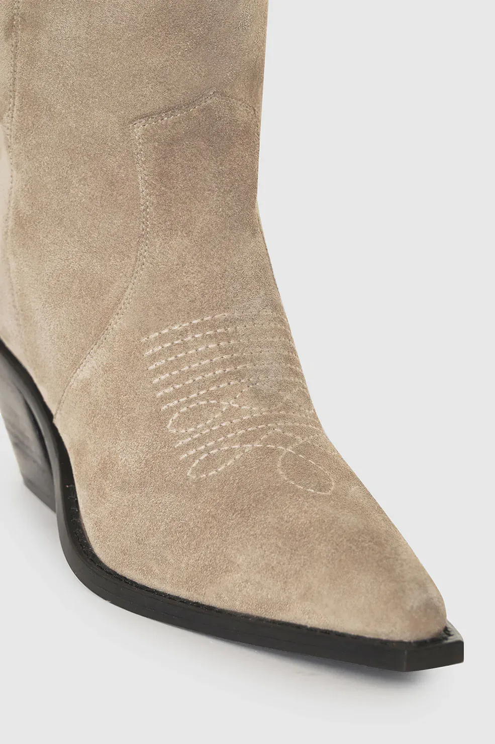 Anine Bing - Tall Tania Boots in Ash Grey Suede