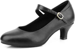 Ankle Strap Dance Heels Womens Character Shoes Ballroom Latin Dress Pumps