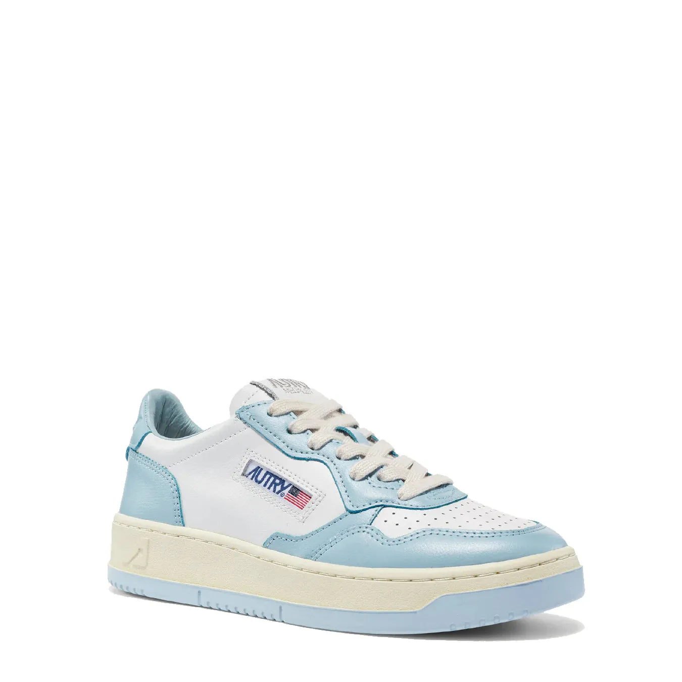 Autry Womens Medalist Low Trainer Leather / Leather - White /Blue