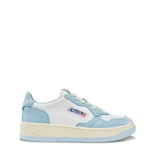 Autry Womens Medalist Low Trainer Leather / Leather - White /Blue