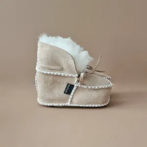 Baby - Lammy Booties - Light Beige