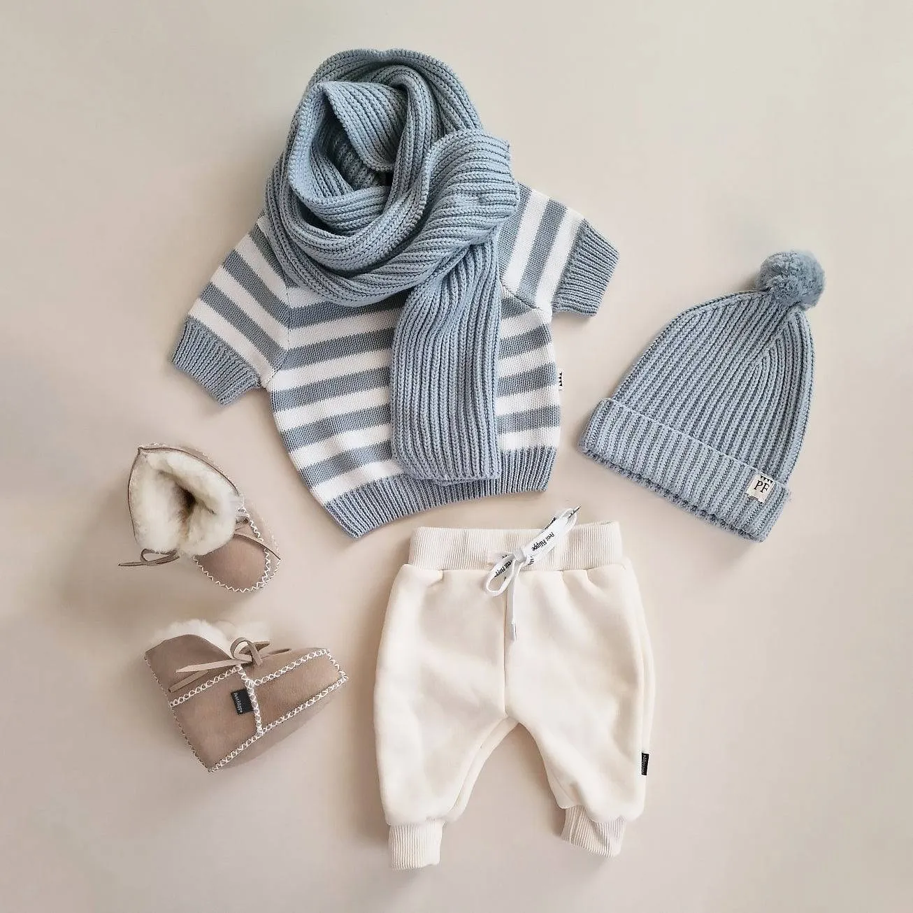 Baby - Lammy Booties - Light Beige
