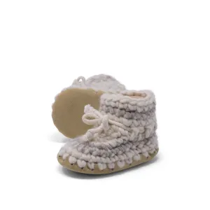 Baby Slipper (3 months - 3 years) Cream with Stripe