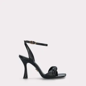 BETTY 31 BLACK LEATHER SANDALS
