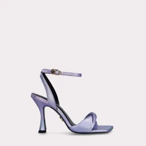 BETTY 31 METALLIC PURPLE LEATHER SANDALS