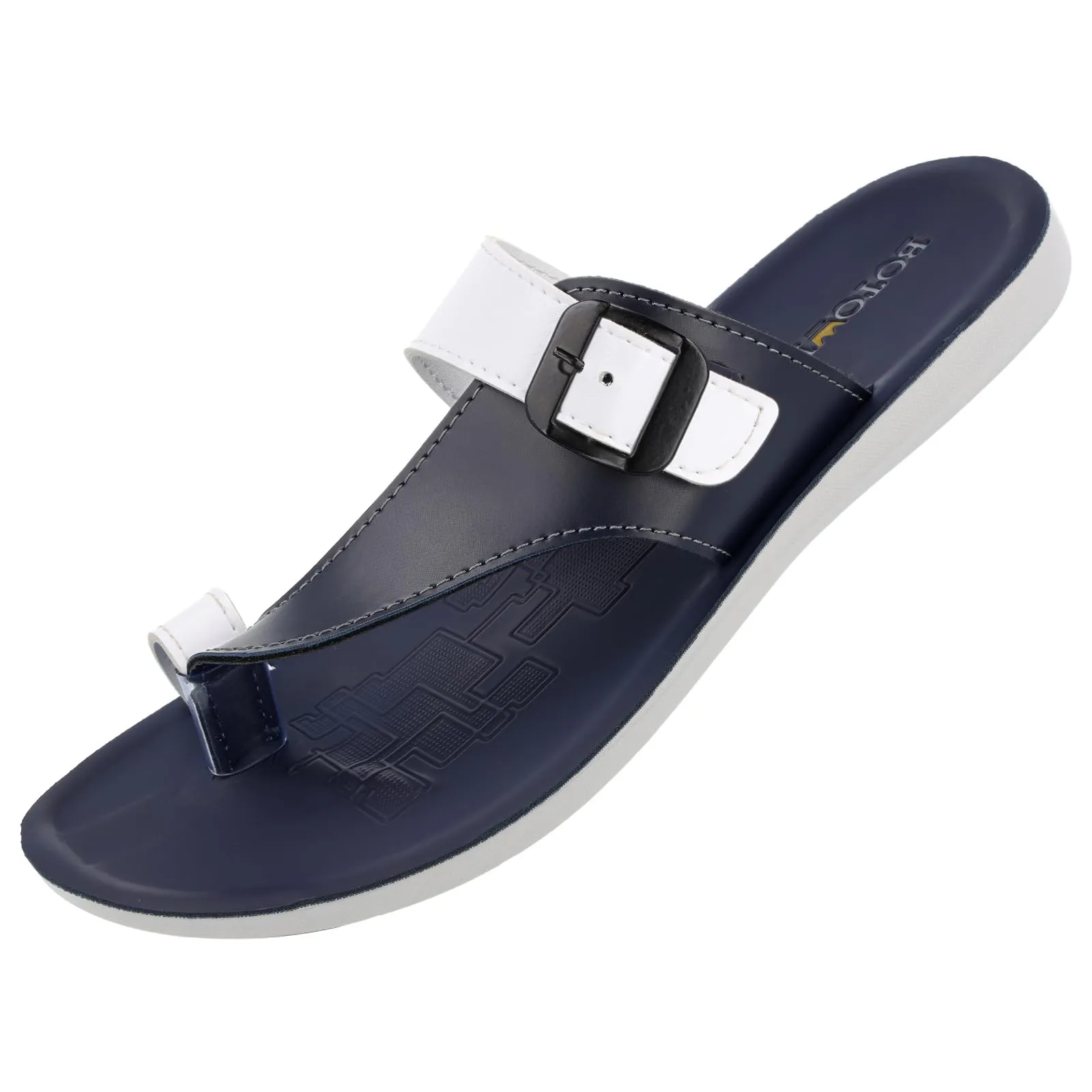 BOTOWI Men's Daily Wear Sandal - BW3500 Blue White