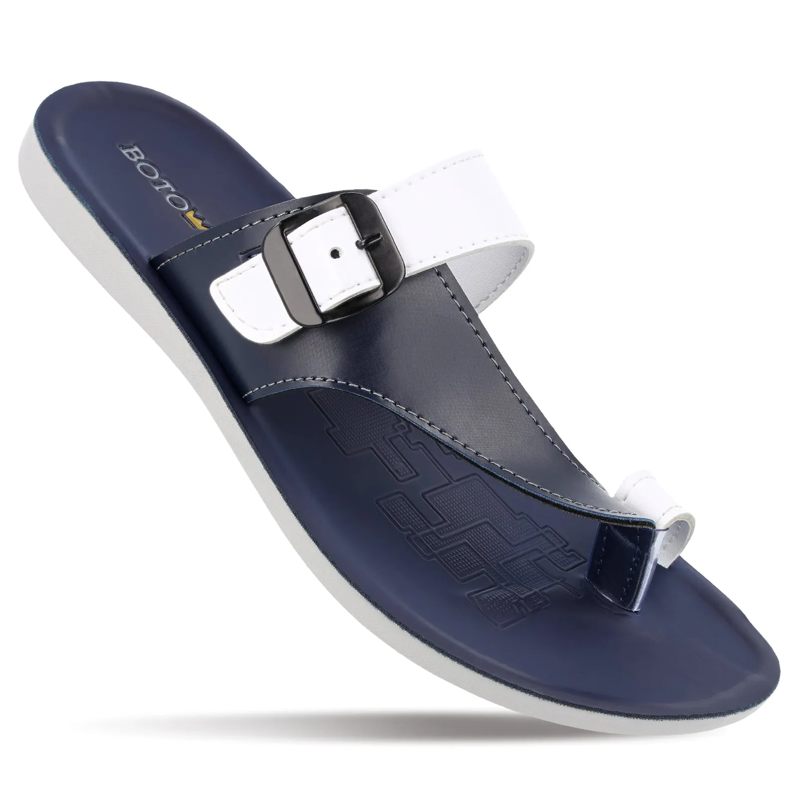 BOTOWI Men's Daily Wear Sandal - BW3500 Blue White