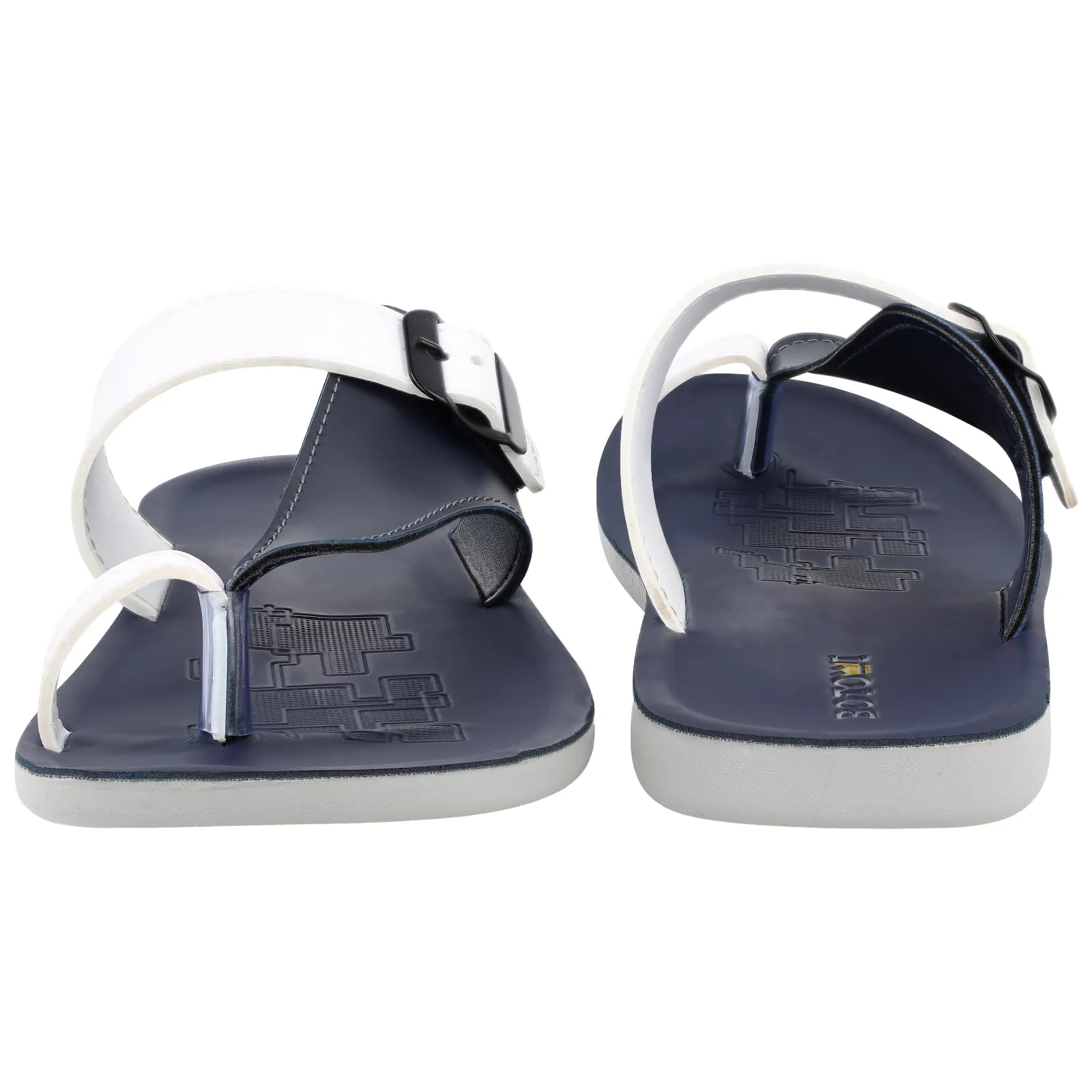 BOTOWI Men's Daily Wear Sandal - BW3500 Blue White