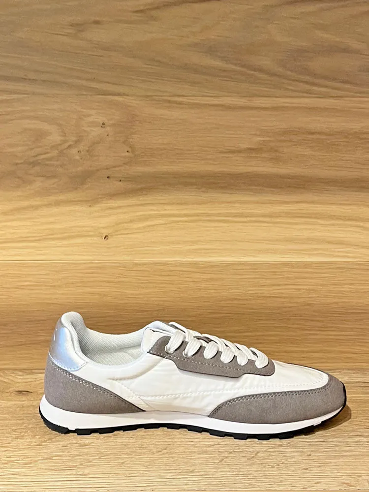 Candice Cooper Plume Trainers Grey & White