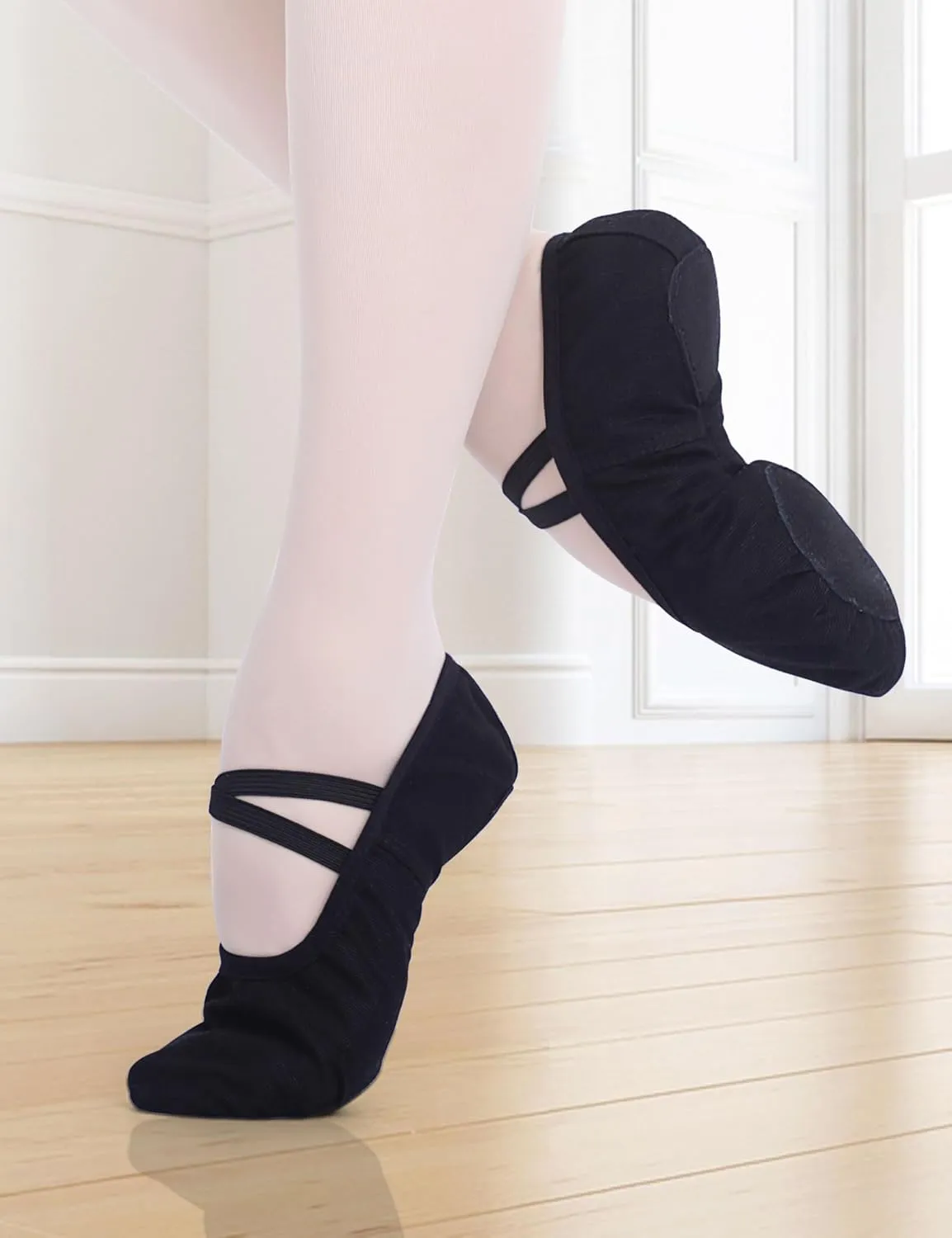 Canvas Ballet Shoes for Girls Ballet Flats for Toddler/Little Kid/Big Kid/Adult
