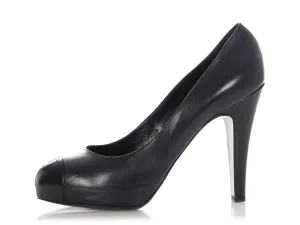 Chanel Black Leather Pumps