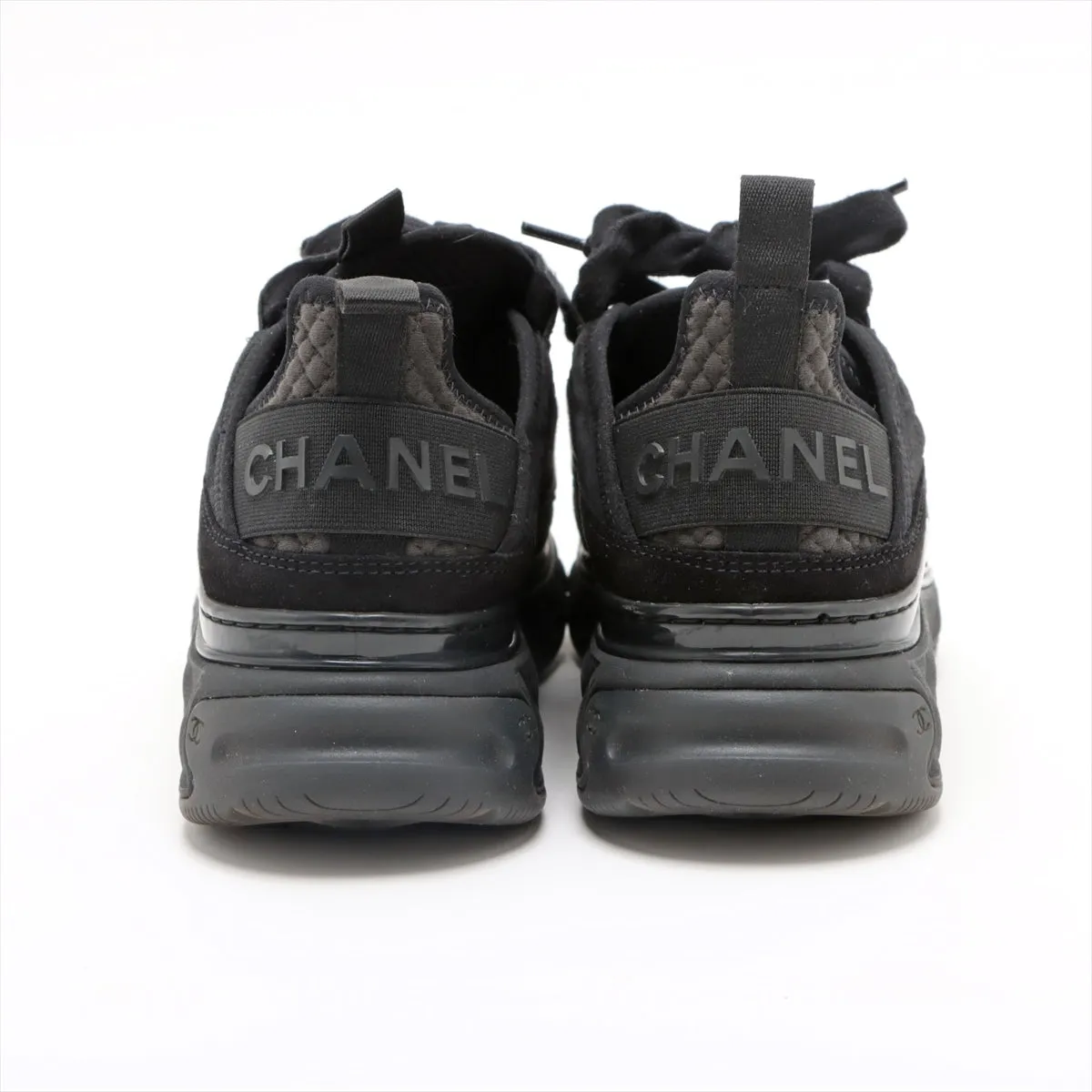 Chanel Coco Fabric Trainers 35  Black G38501