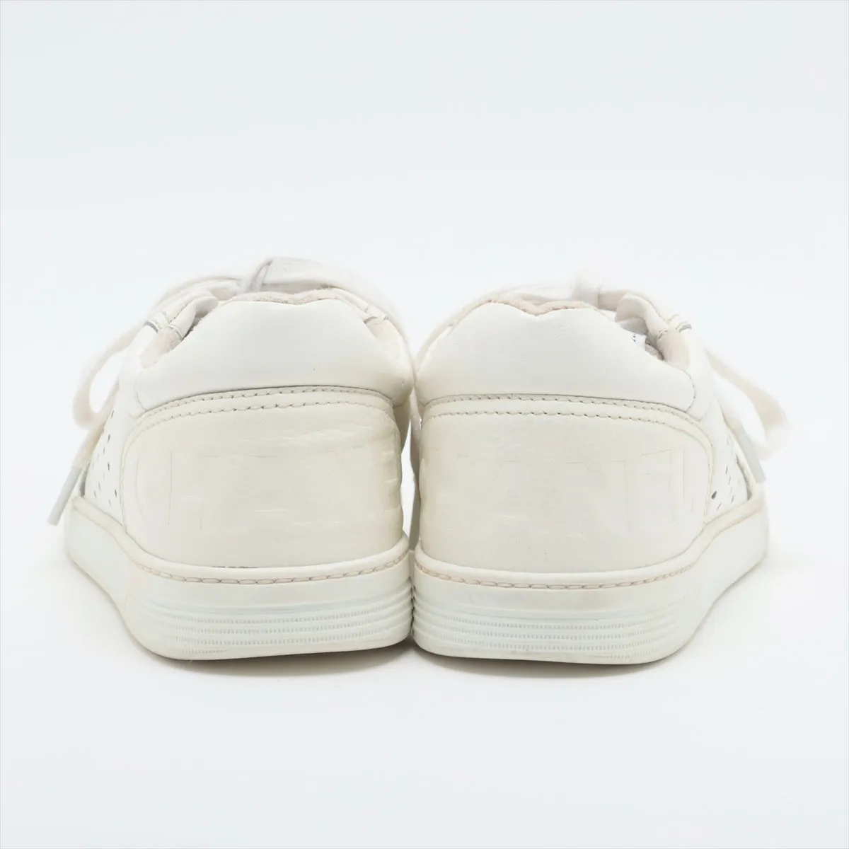 Chanel Coco Leather Trainers 38  White G38808