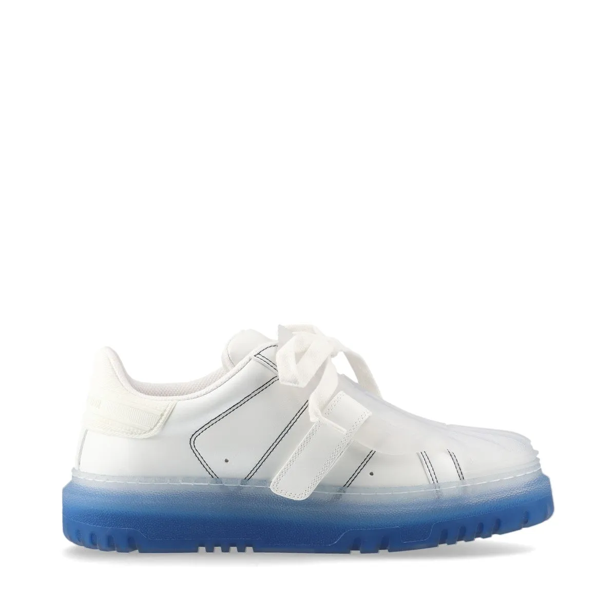 Chris Chandior DIOR-ID Leather  Laver Trainers 36.5  Blue × White Rement Rope  Bag