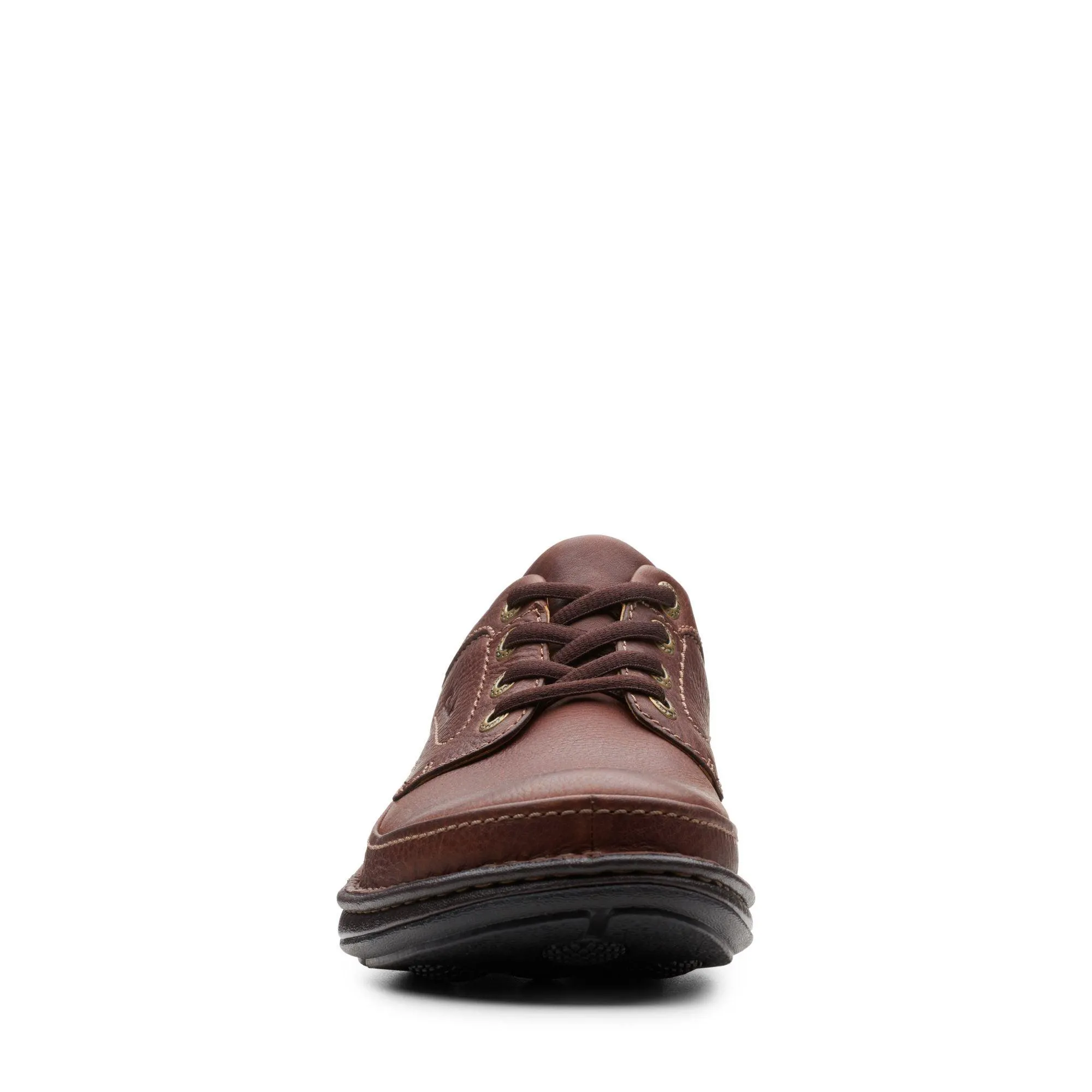 Clarks Mens Shoe Nature Three Mahogany Leather