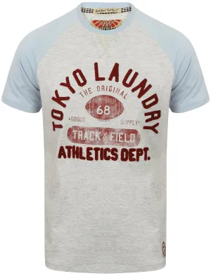 Class of 68 Raglan Sleeve T-Shirt in Starlight Blue - Tokyo Laundry