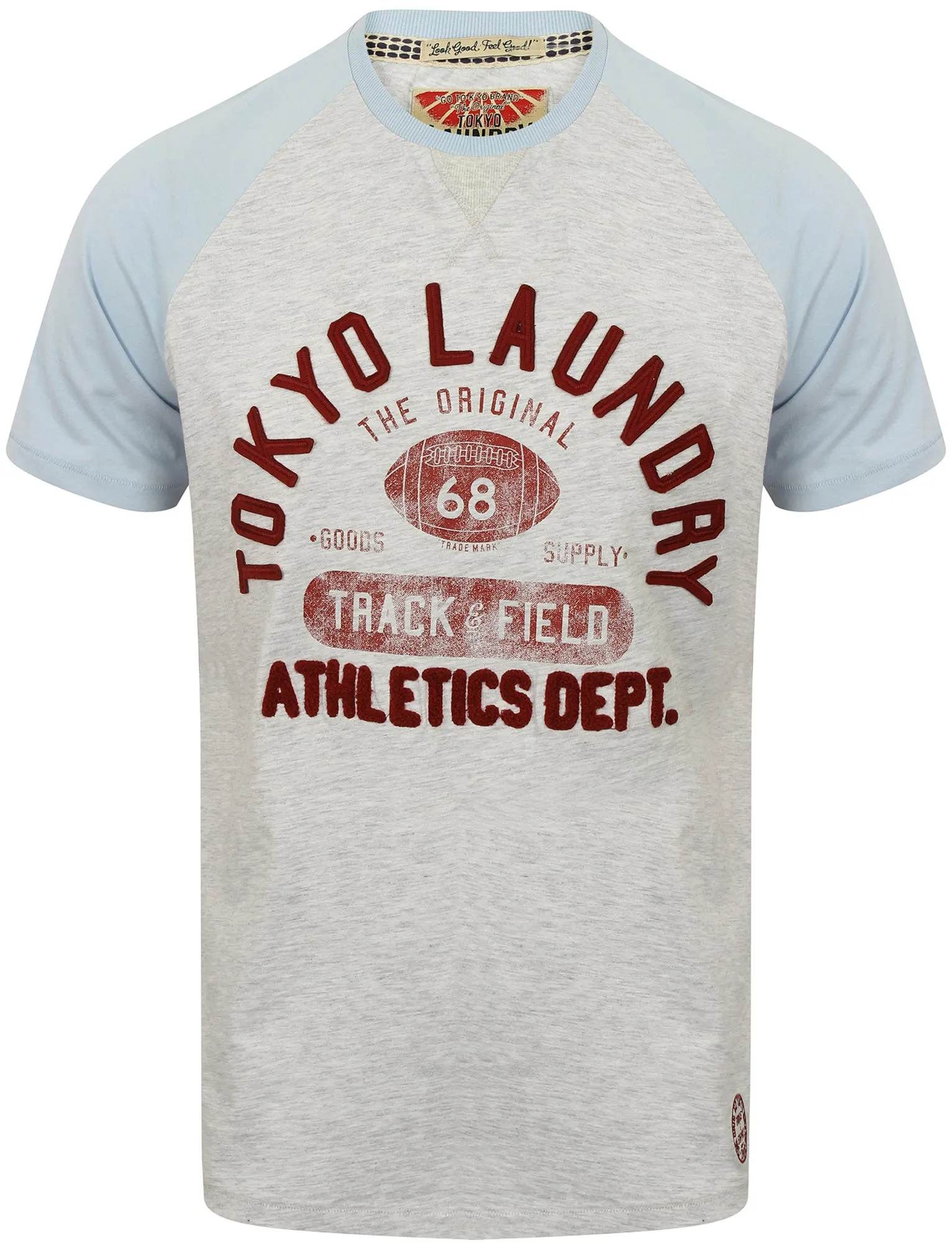 Class of 68 Raglan Sleeve T-Shirt in Starlight Blue - Tokyo Laundry