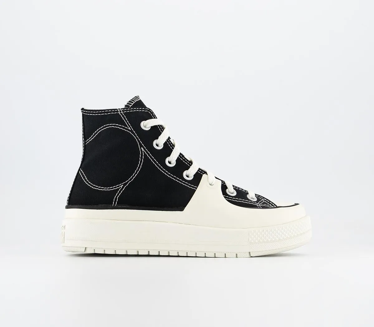 Converse Chuck Taylor All Star Construct Black Vintage White Egret