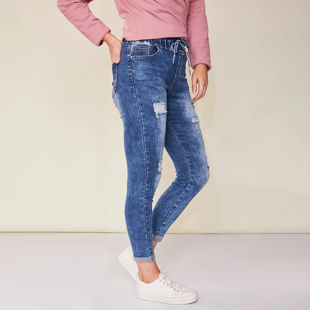 Dana Vintage Jeggings (Blue)