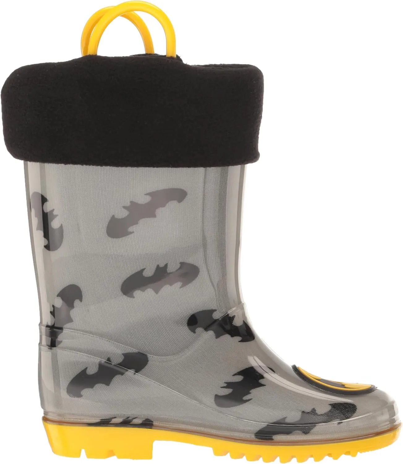 DC Comics Boy's Batman Kids Rain Boots with Soft Removable Liner Snow