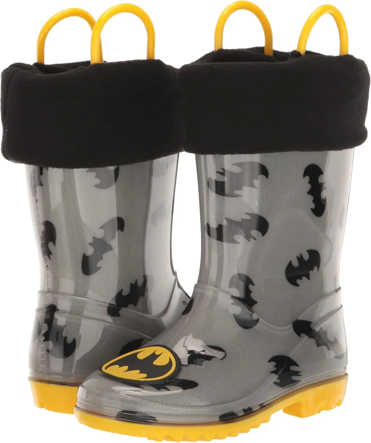 DC Comics Boy's Batman Kids Rain Boots with Soft Removable Liner Snow