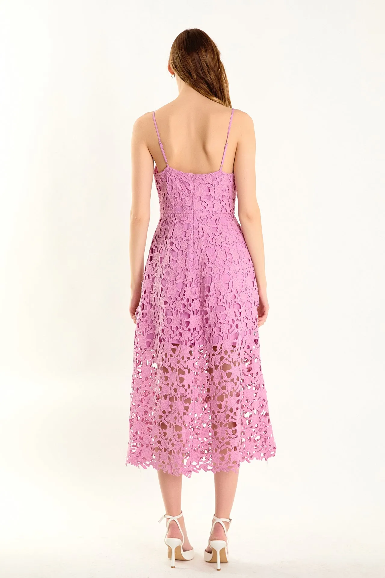 Endless Rose - Lace Midi Dress