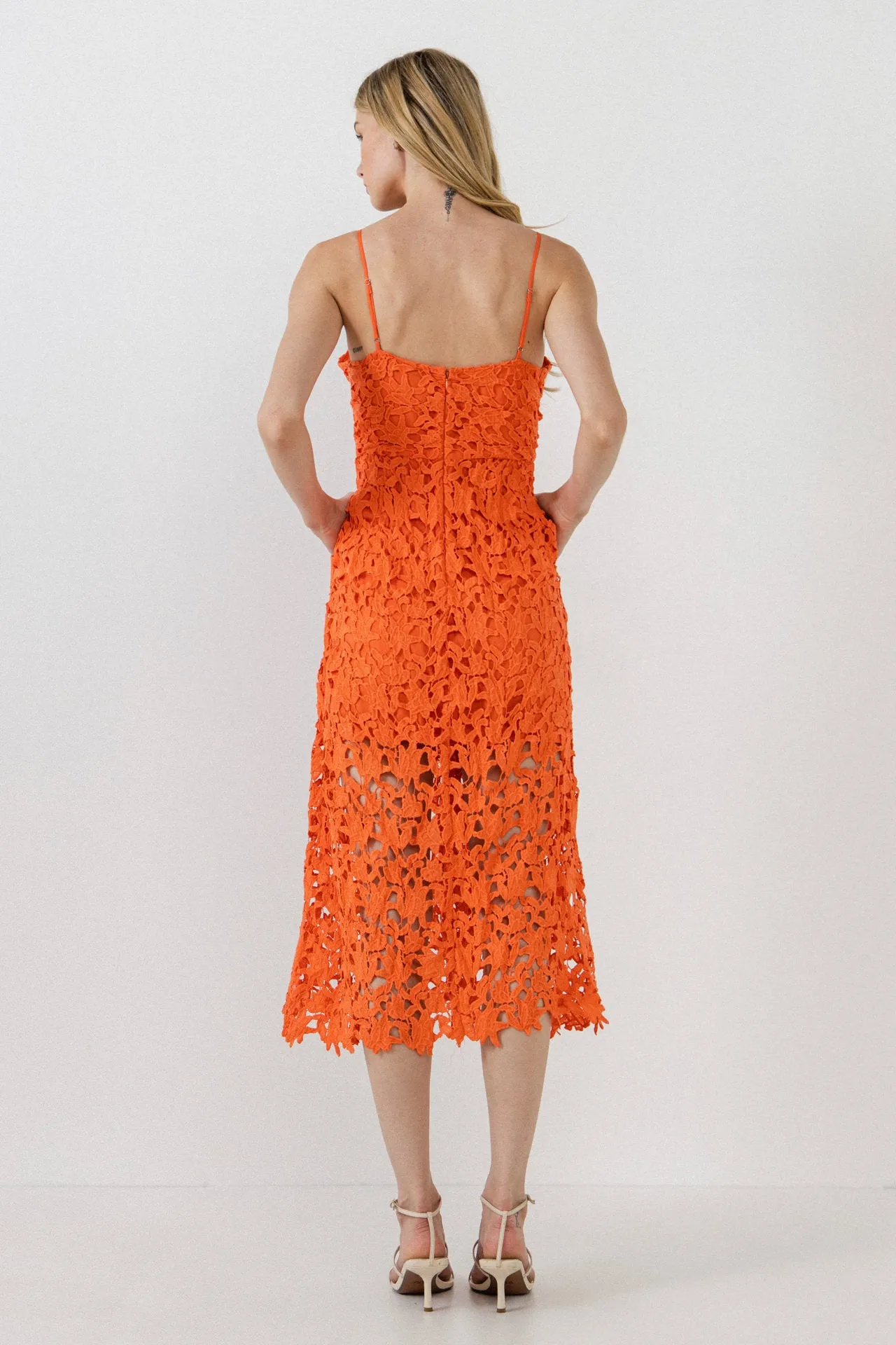 Endless Rose - Lace Midi Dress