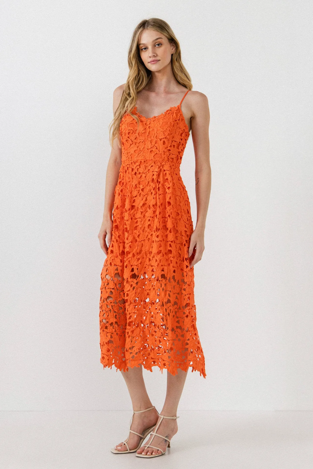 Endless Rose - Lace Midi Dress