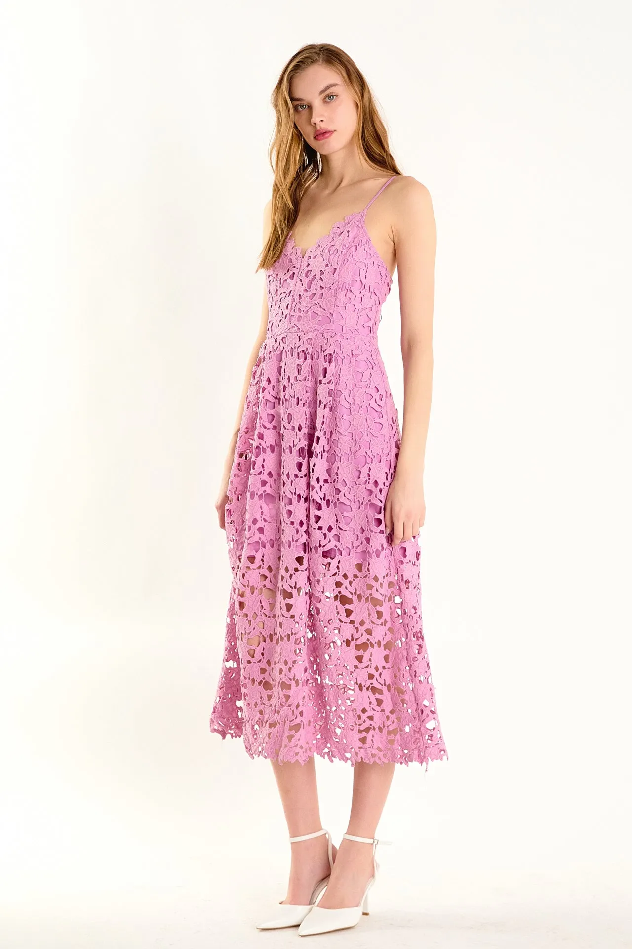 Endless Rose - Lace Midi Dress
