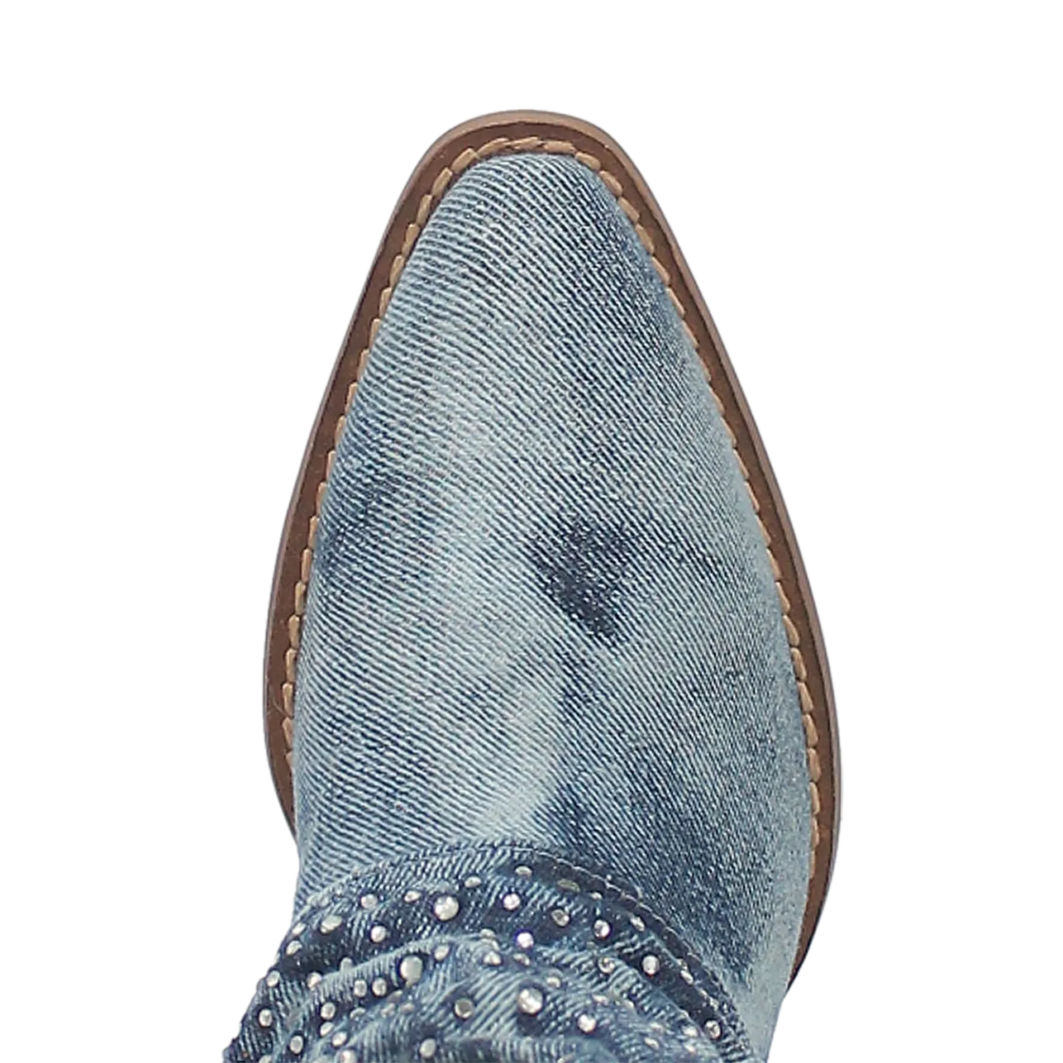 Eye Candy Denim & Rhinestone Boot (DS) ~ BACKORDER OCTOBER 2024