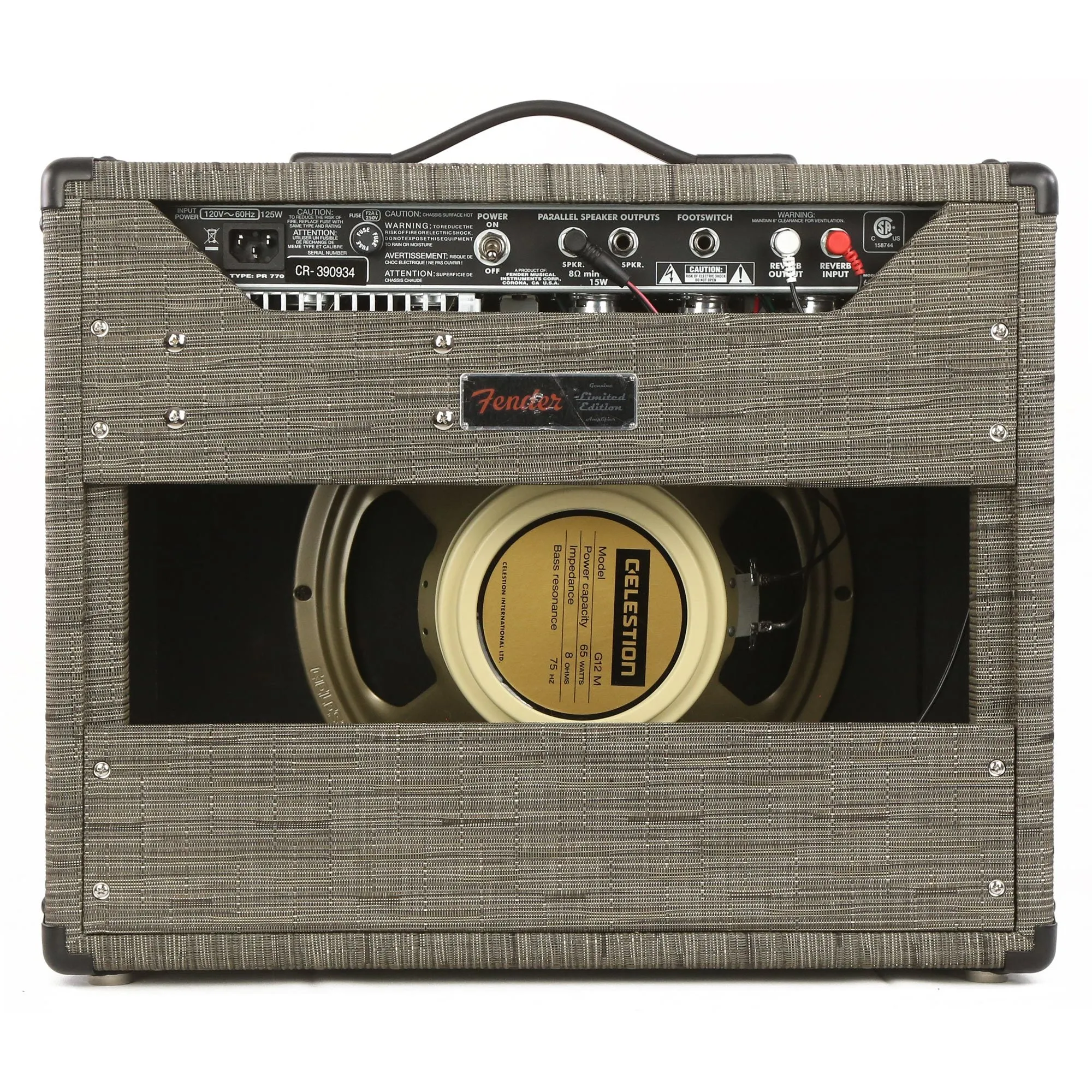 Fender '65 Princeton FSR Chilewich Charcoal 1x12 Combo Amplifier Used