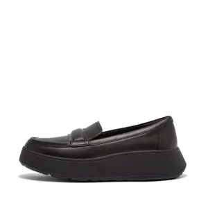 FItflop F Mode Padded Detail Leather Flatform Loafer Black