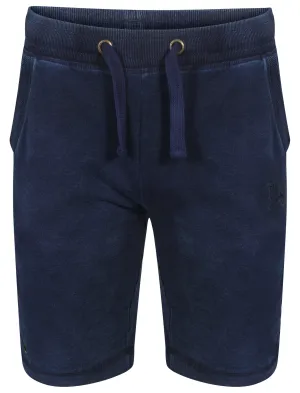 Garrett Slub Sweat Shorts in Mid Indigo - Tokyo Laundry