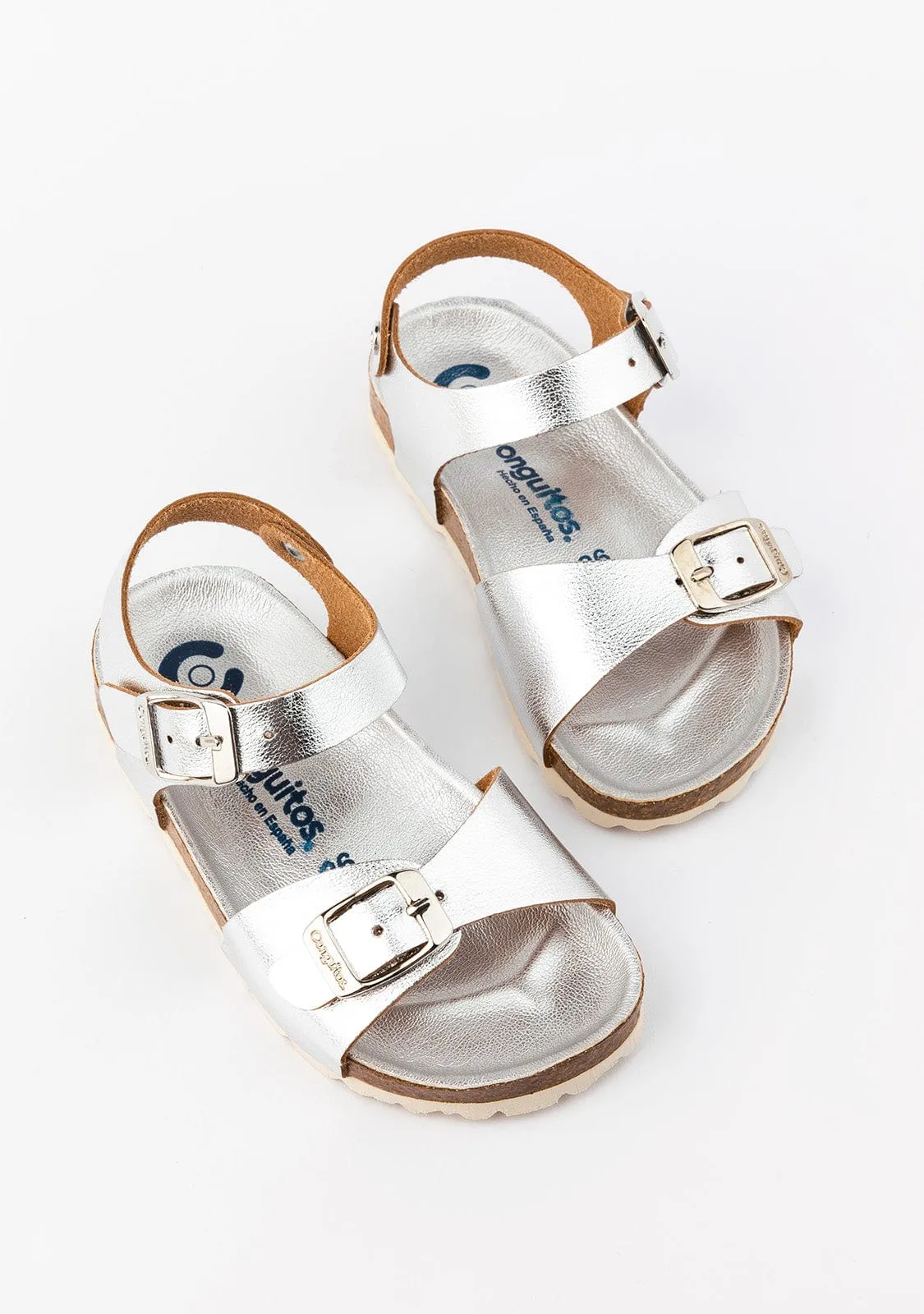 Girl's Silver Bio Sandals