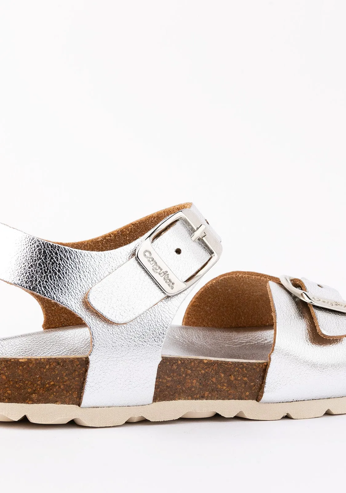 Girl's Silver Bio Sandals