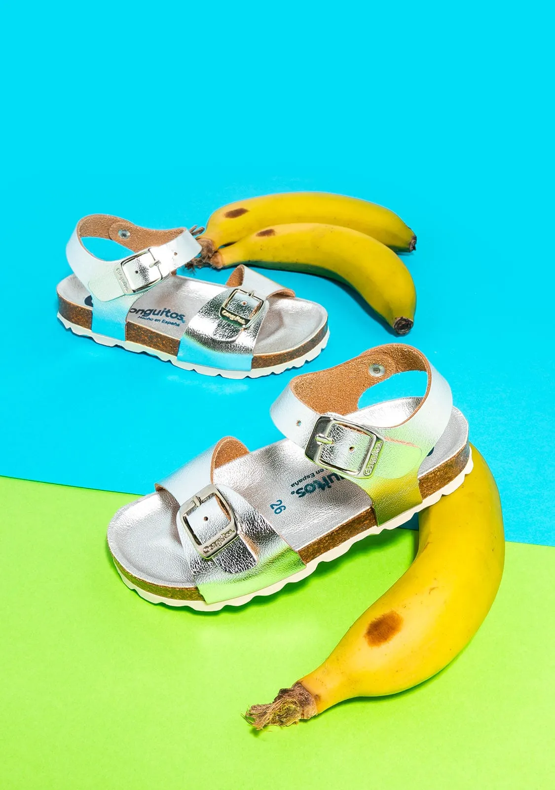 Girl's Silver Bio Sandals