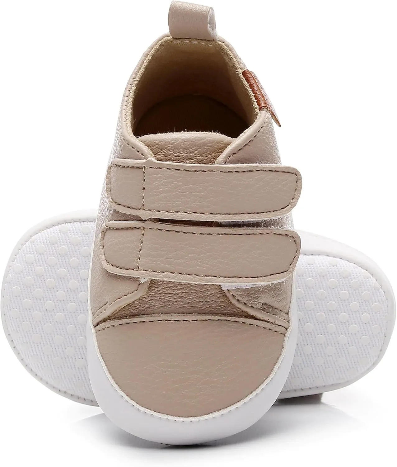 HONGTEYA Baby Boys Girls Shoes Infant Sneakers Baby Moccasins Pu Leather Soft Sole Anti-Slip Flats Toddlers First Walkers Newborn Crib Shoes Tennis Sports Shoes Outdoor Indoor
